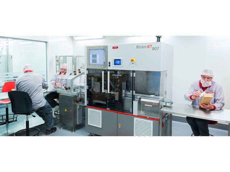 Hapas BlisterJet installiert bei Almac Pharma Services in Nordirland